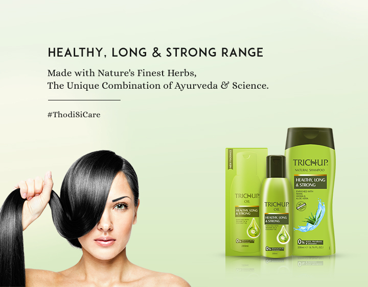 Trichup Healthy Long & Strong Oil & Shampoo - Enriched with Natural Herbs - Provides Essential Nutrients to Hair Follicles & Keeps Your Hair healthy & Shiny - Image 5