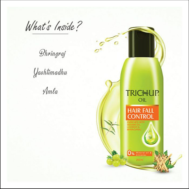Trichup Hair Fall Control Oil Enriched with Amla and Bhringraj Helps to Prevent Premature Falling of Hair Strengthens Your Hai - Image 5